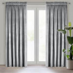  Rosa bársony sötétítő függöny Ezüst 140x270 cm (432171)