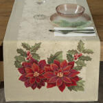 Brightenzi Gobelin karácsonyi asztali futó fényes fonallal Arany 50x110 cm +/-5% (HS431396)