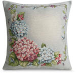  Hortenzia mintás gobelin párnahuzat Szürke 45x45 cm (425590)