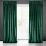  Villa bársony sötétítő függöny Sötétzöld 140x270 cm (315126)