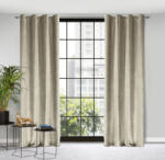  Lussi áttört jacquard mintás bársony függöny Sötét bézs 140x250 cm (384510)