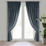  Antara bársony sötétítő függöny megkötővel Grafit 140x300 cm (429513)