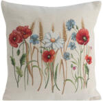  Pipacsos gobelin párnahuzat Natúr 45x45 cm (454433)