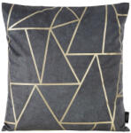  Blink29 bársony párnahuzat Acélszürke/világos arany 45x45 cm (391186)