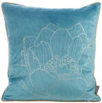  Lotos8 bársony párnahuzat Türkiz/arany 45x45 cm (392722)