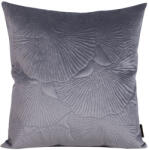  Ginkgo levél nyomatos bársony párnahuzat Acélszürke 45x45 cm (404892)