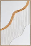  Absztrakt falikép 603b kerettel Fehér/bézs 60x90 cm (436137)