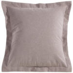  Lidia egyszínű párnahuzat szegéllyel Bézs 40x40 cm (410651)