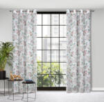  Emi mintás dekor függöny Fehér/rózsaszín 140x250 cm (401279)