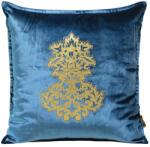 Brightenzi Royal4 bársony párnahuzat arany színű díszítéssel Kék 45x45 cm (HS390246)