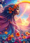 Alipson Puzzle - Puzzle Fata curcubeu - 500 piese Puzzle