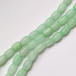  Akvamarin Jade Henger (2) Ásványgyöngy Gyöngyfüzér 9x6mm