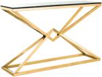 Settimo Consola moderna aurie cu blat din sticla Grand 120 x 40 cm (EV067)
