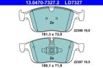 ATE Set placute frana ATE 13.0470-7327.2 (13.0470-7327.2)