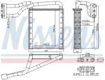 NISSENS Schimbator caldura, incalzire habitaclu NISSENS 707306