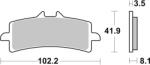 BREMBO Set placute frana BREMBO 07BB37SA (07BB37SA)