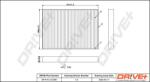 Dr! ve+ Filtru, aer habitaclu Dr! ve+ DP1110.12. 0384 - statia-auto
