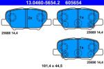 ATE set placute frana, frana disc ATE 13.0460-5654.2 - statia-auto