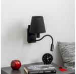 Brilagi Lampă LED de perete BRILAGI NUBILA 1xE27/25W/230V + LED/3W negru (BG1558A)