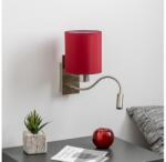 Brilagi Lampă LED flexibilă de perete Brilagi NUBILA 1xE27/25W/230V + LED/3W crom/roșu Pompeian (BG1556L)