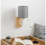 Brilagi Lampă LED de perete BRILAGI NUBILA WOOD 1xE27/25W/230V + LED/3W stejar/gri (BG1565O)