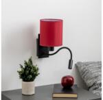 Brilagi Lampă LED de perete BRILAGI NUBILA 1xE27/25W/230V + LED/3W negru/roșu Pompeian (BG1558L)