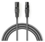 Nedis COTG15012GY150 DMX adapter kábel, XLR 3 tűs apa | XLR 3 tűs anya | Nikkelezett | 15, 0 m | kerek | PVC | Sötétszür (COTG15012GY150) - mulan