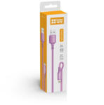 ColorWay Kábel, USB - Apple Lightning (soft silicone) 2.4A 1m lila (CW-CBUL044-PU) (CW-CBUL044-PU)
