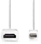NEDIS mini display port dugó - HDMI aljzat adapter, CCGB37650WT02 (CCGB37650WT02)