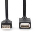 Nedis USB2.0 hosszabító kábel, hossz 1m, CCGL60010BK10 (CCGL60010BK10)