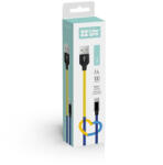 ColorWay Kábel, USB - Type-C (national) 2.4A 1m blue yellow (CW-CBUC052-BLY) (CW-CBUC052-BLY)