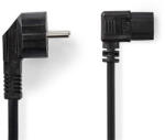Nedis táp kábel IEC-320-C13, 3 x 0.75 mm, pipa csatlakozó, hossz 2m, CEGL10020BK20 (CEGL10020BK20)