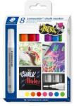 STAEDTLER Lumocolor 344 Krétamarker Készlet - 2, 4 mm, Kúpos, 8 Különböző Szín (344 C8)