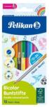 Pelikan Bicolor zsírkréta 12 db/24 szín