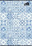 Victoria Füzet, tűzött, A4, kockás, 80 lap, COOL BY VICTORIA "Mediterrain patterns (ISVFC103) - tonerprint