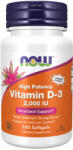 NOW Vitamin D3 2000 IU 240 comprimate