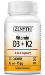 Zenyth Pharmaceuticals Vitamina D3 K2 30 comprimate