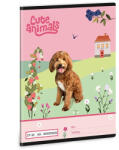 Ars Una Füzet kockás ARS UNA A/5 32 lapos 27-32 Cute Animals-Doggie (01_08418)