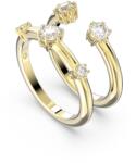 Swarovski Set de două inele placate cu aur Constella 5640967 60 mm