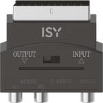 ISY IHD-9043 AV adapter SCART-3RCA-SVHS, fekete (IHD-9043)