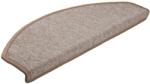 vidaXL 30 db világosbarna lépcsőszőnyeg 65x24x4 cm 3365751 (3365751)