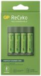 GP ReCyko B421 USB Akkumulátortöltő + 4xAA 2700mAh GP ReCyko előtöltött akkumulátor (B52427U) (B52427U)