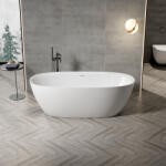 Aqualife Kád, Aquatrend Barcelona szabadonálló akril króm lefolyóval