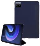 Gigapack tabletvédő álló, bőr hatású, aktív flip, oldalra nyíló, trifold, asztali tartó, sötétkék, kompatibilis: Xiaomi Pad 6 (GP-152976)