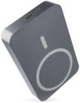 EMOS B0551GY Powerbank, külső akkumulátor, 10000mAh/38, 5 Wh, PD 20Watt, vezeték nélküli töltés, USB-C, szürke