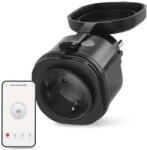 EMOS P5532 Gosmart okos kültéri konnektor, 16A, 3680W, IP44, Wi-Fi, (IP-3006S), fekete