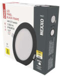 EMOS ZD1333 NEXXO LED süllyesztett lámpatest, kerek, 17cm, 12.5/70W, 1050 lm, IP20, meleg/semleges fehér, fekete