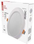 EMOS ZD1442 RUBIC LED süllyesztett lámpatest, kerek, 17cm, 18/110W, 1800 lm, IP20, természetes fehér, fehér