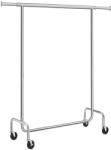SONGMICS Gurulós Ruhaállvány, 110*160*55 cm, Acél Anyagból, Szürke (HSR11SV1)
