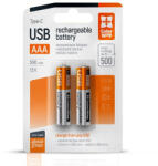 ColorWay AAA újratölhető elem, USB-C 590 mAh 1.5B (Li-Polymer) (2pc. ) (CW-UBAAA-09)